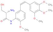 Propanamide, 2-amino-3-hydroxy-N-[2-methoxy-5-[(1Z)-2-(3,4,5-trimethoxyphenyl)ethenyl]phenyl]-, (2S)-