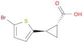 Cyclopropanecarboxylic acid, 2-(5-bromo-2-thienyl)-, (1R,2R)-rel-
