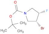 1-Pyrrolidinecarboxylic acid, 3-bromo-4-fluoro-, 1,1-dimethylethyl ester, (3R,4S)-rel-