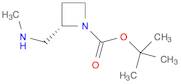 1-Azetidinecarboxylic acid, 2-[(methylamino)methyl]-, 1,1-dimethylethyl ester, (2S)-