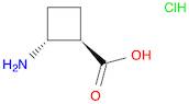 Cyclobutanecarboxylic acid, 2-amino-, hydrochloride (1:1), (1R,2R)-rel-