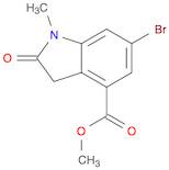 1H-Indole-4-carboxylic acid, 6-bromo-2,3-dihydro-1-methyl-2-oxo-, methyl ester