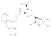 1,2-Pyrrolidinedicarboxylic acid, 4-[[(1,1-dimethylethoxy)carbonyl]amino]-, 1-(9H-fluoren-9-ylmethyl) ester, (2R,4S)-