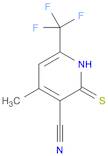 3-Pyridinecarbonitrile, 1,2-dihydro-4-methyl-2-thioxo-6-(trifluoromethyl)-