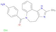 Methanone, (4-aminophenyl)(4,5-dihydro-2-methylimidazo[4,5-d][1]benzazepin-6(1H)-yl)-, hydrochlori…