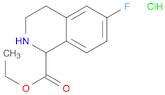 1-Isoquinolinecarboxylic acid, 6-fluoro-1,2,3,4-tetrahydro-, ethyl ester, hydrochloride (1:1)