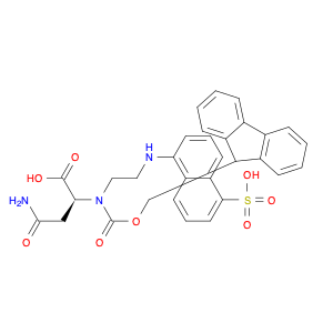 L-Asparagine, N2-[(9H-fluoren-9-ylmethoxy)carbonyl]-N-[2-[(5-sulfo-1-naphthalenyl)amino]ethyl]-