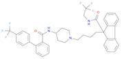 9H-Fluorene-9-carboxamide, N-(2,2,2-trifluoroethyl)-9-[4-[4-[[[4'-(trifluoromethyl)[1,1'-biphenyl]-2-yl]carbonyl]amino]-1-piperidinyl]butyl]-