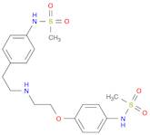 Methanesulfonamide, N-[4-[2-[[2-[4-[(methylsulfonyl)amino]phenoxy]ethyl]amino]ethyl]phenyl]-