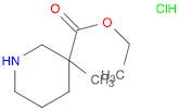 3-Piperidinecarboxylic acid, 3-methyl-, ethyl ester, hydrochloride (1:1)