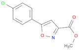 3-Isoxazolecarboxylic acid, 5-(4-chlorophenyl)-, methyl ester