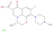 7H-Pyrido[1,2,3-de]-1,4-benzoxazine-6-carboxylic acid, 9-fluoro-2,3-dihydro-3-methyl-10-(4-methyl-1-piperazinyl)-7-oxo-, hydrochloride (1:1), (3S)-