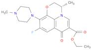 7H-Pyrido[1,2,3-de]-1,4-benzoxazine-6-carboxylic acid, 9-fluoro-2,3-dihydro-3-methyl-10-(4-methyl-1-piperazinyl)-7-oxo-, ethyl ester, (3S)-