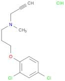 2-Propyn-1-amine, N-[3-(2,4-dichlorophenoxy)propyl]-N-methyl-, hydrochloride (1:1)