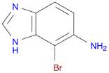 1H-Benzimidazol-6-amine, 7-bromo-