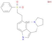 1H-Indole, 3-[[(2R)-1-methyl-2-pyrrolidinyl]methyl]-5-[2-(phenylsulfonyl)ethyl]-, hydrobromide (1:1)
