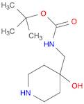Carbamic acid, N-[(4-hydroxy-4-piperidinyl)methyl]-, 1,1-dimethylethyl ester