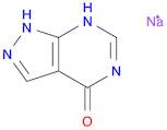 4H-Pyrazolo[3,4-d]pyrimidin-4-one, 1,5-dihydro-, sodium salt (1:1)