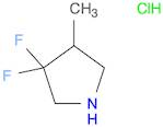 Pyrrolidine, 3,3-difluoro-4-methyl-, hydrochloride (1:1)