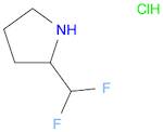 Pyrrolidine, 2-(difluoromethyl)-, hydrochloride (1:1)
