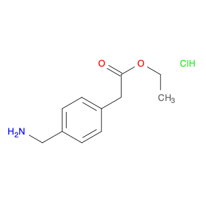 Benzeneacetic acid, 4-(aminomethyl)-, ethyl ester, hydrochloride (1:1)