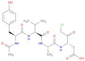 L-Alaninamide, N-acetyl-L-tyrosyl-L-valyl-N-[(1S)-1-(carboxymethyl)-3-chloro-2-oxopropyl]-