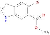 1H-Indole-6-carboxylic acid, 5-bromo-2,3-dihydro-, methyl ester