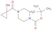 1-Piperazinecarboxylic acid, 4-[(1-hydroxycyclopropyl)carbonyl]-, 1,1-dimethylethyl ester