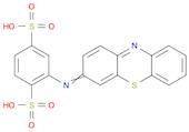 1,4-Benzenedisulfonic acid, 2-(3H-phenothiazin-3-ylideneamino)-