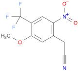 Benzeneacetonitrile, 5-methoxy-2-nitro-4-(trifluoromethyl)-