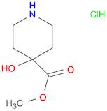 4-Piperidinecarboxylic acid, 4-hydroxy-, methyl ester, hydrochloride (1:1)