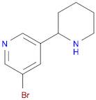 Pyridine, 3-bromo-5-(2-piperidinyl)-