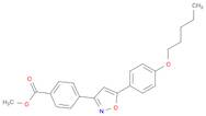 Benzoic acid, 4-[5-[4-(pentyloxy)phenyl]-3-isoxazolyl]-, methyl ester