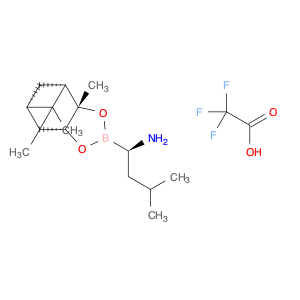4,6-Methano-1,3,2-benzodioxaborole-2-methanamine, hexahydro-3a,8,8-trimethyl-α-(2-methylpropyl)-, (αR,3aS,4S,6S,7aR)-, 2,2,2-trifluoroacetate (1:1)