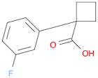 Cyclobutanecarboxylic acid, 1-(3-fluorophenyl)-