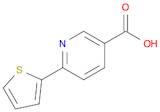 3-Pyridinecarboxylic acid, 6-(2-thienyl)-