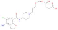 Butanedioic acid, compd. with 4-amino-5-chloro-2,3-dihydro-N-[1-(3-methoxypropyl)-4-piperidinyl]-7-benzofurancarboxamide (1:1)