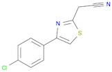 2-Thiazoleacetonitrile, 4-(4-chlorophenyl)-