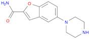 2-Benzofurancarboxamide, 5-(1-piperazinyl)-