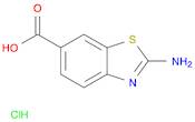 6-Benzothiazolecarboxylic acid, 2-amino-, hydrochloride (1:1)