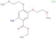 Benzoic acid, 2-amino-4,5-bis(2-methoxyethoxy)-, ethyl ester, hydrochloride (1:1)