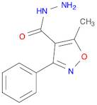 4-Isoxazolecarboxylic acid, 5-methyl-3-phenyl-, hydrazide