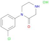 2-Piperazinone, 1-(3-chlorophenyl)-, hydrochloride (1:1)