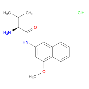 Butanamide, 2-amino-N-(4-methoxy-2-naphthalenyl)-3-methyl-, hydrochloride (1:1), (2S)-