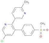 2,3'-Bipyridine, 5-chloro-6'-methyl-3-[4-(methylsulfonyl)phenyl]-