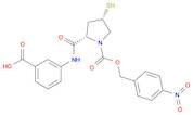 1-Pyrrolidinecarboxylic acid, 2-[[(3-carboxyphenyl)amino]carbonyl]-4-mercapto-, 1-[(4-nitrophenyl)methyl] ester, (2S,4S)-