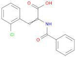 2-Propenoic acid, 2-(benzoylamino)-3-(2-chlorophenyl)-