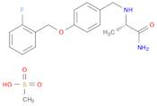 Propanamide, 2-[[[4-[(2-fluorophenyl)methoxy]phenyl]methyl]amino]-, (2S)-, methanesulfonate (1:1)