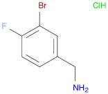 Benzenemethanamine, 3-bromo-4-fluoro-, hydrochloride (1:1)