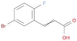 2-Propenoic acid, 3-(5-bromo-2-fluorophenyl)-